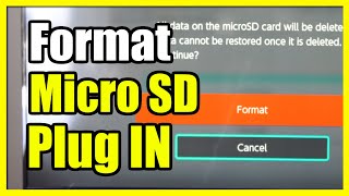 How to Format New Micro SD Card on Nintendo Switch Free Up More Space [upl. by Ancalin724]