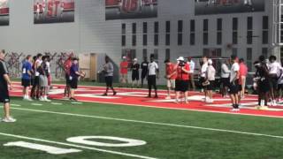 2018 QB Emory Jones throwing at Ohio State camp [upl. by Cappella210]