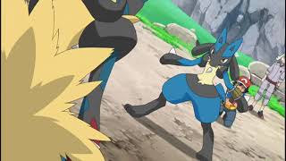 Pokemon XY Korrinas Mega Lucario Fainted [upl. by Samalla]