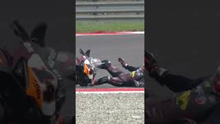 Sam Lowes crashes in FP2 💥  2024 ItalianWorldSBK 🇮🇹 [upl. by Rodoeht]