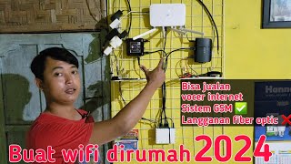 CARA BIKIN WIFI SENDIRI DI RUMAH 2024  TANPA KABEL FIBER OPTIC  BISA UNTUK SERUMAH DAN TETANGGA [upl. by Esiuqcaj803]