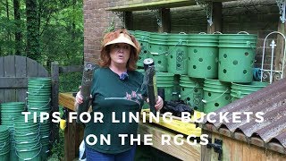 Tips on Lining Buckets With Landscape Fabric For RGGS [upl. by Siuqram]