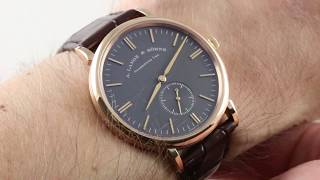 A Lange amp Sohne Saxonia Boutique Edition 216033 Luxury Watch Review [upl. by Lizette363]