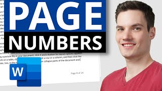 How to Add Page Numbers in Word Document [upl. by Ynaffit440]