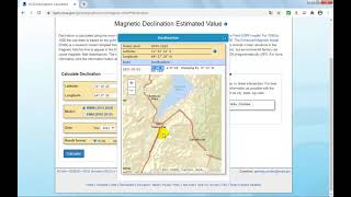 Cómo obtener la declinación magnética con la página web del NOAA [upl. by Mencher]