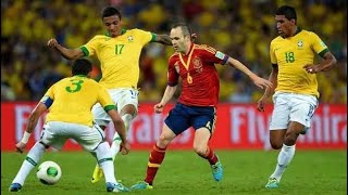 Andres iniesta vs Brazil 2013 FIFA Confederations Cup final 1080HD [upl. by Maure]