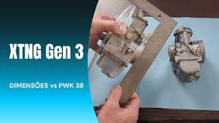 XTNG Gen3 Pro  Dimensões vs PWK 38 Keihin [upl. by Reiner830]