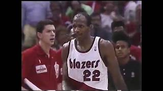 Throwback Trail Blazers Take Down Spurs in OT in the Game 7 of the 1990 Playoffs [upl. by Celia]