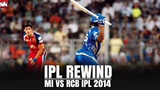 IPL Rewind  MI vs RCB IPL 2014  IPL 2018  Sportskeeda [upl. by Cohberg]