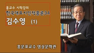 한국대표시인작품론34 김수영1 [upl. by Aicirtal]