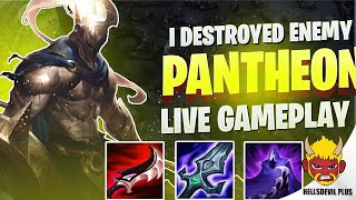 I Destroyed The Enemy With Pantheon  Wild Rift HellsDevil Plus Gameplay [upl. by Leroi]