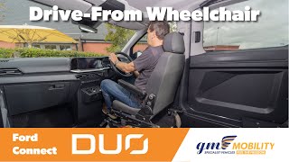 Ford Grand Connect Duo  DrivefromWheelchair Car [upl. by Nrobyalc]