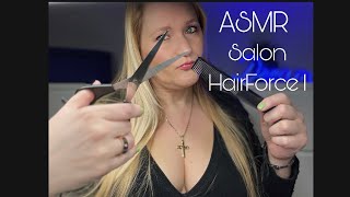 ASMR german tingly Hairdresser Roleplay Frisör ✂️ Brainmassage • soft spoken • Hair brushing sounds [upl. by Maudie]