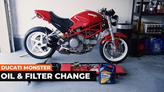 Ducati Monster S2R 8001000 Oil Change Guide amp Walkthrough DIY Guide [upl. by Brindell]