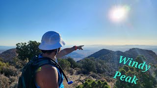 Hiking Mountain Springs Trail to Windy Peak Las Vegas Overlook [upl. by Eedak]