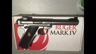 Ruger Mark IV Target Stainless Unboxing amp Review [upl. by Ami]