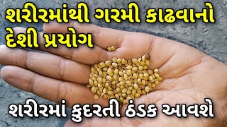 શરીરમાંથી ગરમી કાઢવાનો દેશી પ્રયોગ શરીરમાં તરત જ ઠંડક આવશે  HealthTipsInGujarati [upl. by Haisoj919]