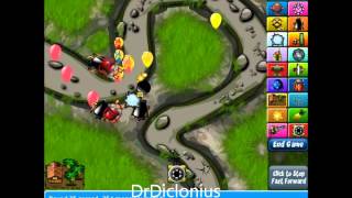 Bloons Tower Defense 4 Walkthrough  Stream Track [upl. by Hgieloj]