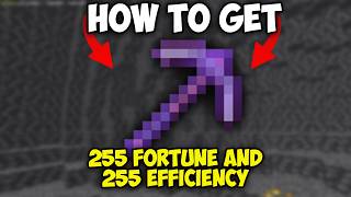 How to Get 255 Fortune and 255 Efficiency Pickaxe in Minecraft 121 [upl. by Dunston900]