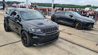 Lamborghini Urus vs Jeep Cherokee Trackhawk [upl. by Arbrab924]