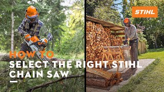 How to Select the Right STIHL Chain Saw  STIHL Tips [upl. by Utter]