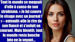 Tout le monde se moquait delle à cause de son strabisme Je lui couvre le visage avec un journal [upl. by Slavin]