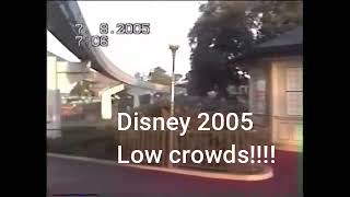 Disney 2005 check out the low crowds disney magickingdom wdw [upl. by Adnerak]