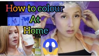 Yumda hair colour karamna shanggani how to colour hair at home Easy method [upl. by Fleta263]