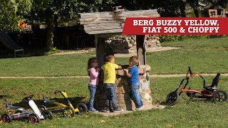 BERG Buzzy Yellow amp BERG Buzzy Fiat 500 amp BERG Choppy Gokarts [upl. by Sally780]