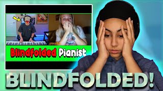 Playing Piano Blindfolded Marcus Veltri Pianist goes on Omegle blindfolded Reaction [upl. by Ecnahs900]