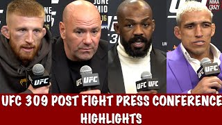 UFC 309 Post Fight Press Conference Highlights [upl. by Bridges]