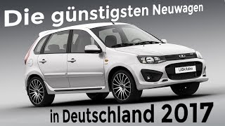 Die günstigsten Neuwagen in Deutschland 2017  Top 5  Autofakten powered by GUTSCHILD [upl. by Mahmud658]