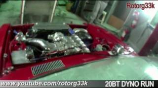 20b turbo dyno run  17 PSI  Mazda Rx2 [upl. by Conchita]