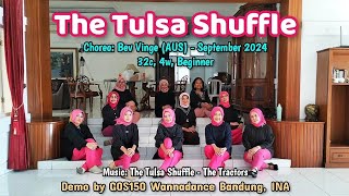 The Tulsa Shuffle  Line dance  Choreo Bev Vinge AUS  Sept 2024  Demo GOS150 Wannadance Bdg [upl. by Ettelra]