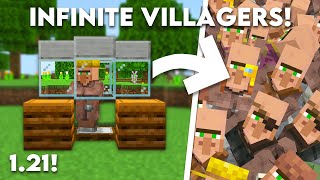 Minecraft EASY Infinite Villager Breeder in Bedrock 121 MCPEXboxPS4Nintendo SwitchWindows10 [upl. by Frick457]