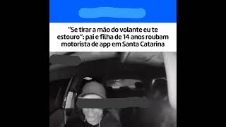 Motorista de aplicativo foi assaltado por um homem e sua filha de 14 anos [upl. by Niltiak178]