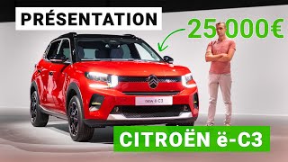 Nouvelle C3 électrique  tout petit prix belle autonomie Citroën frappe très fort [upl. by Olegnalehcim]