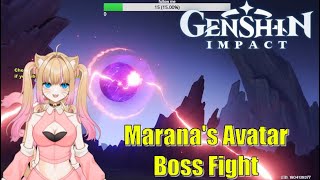 Maranas Avatar Boss Fight Aranara Final Quest Milameowz  Genshin Impact [upl. by Darbie]