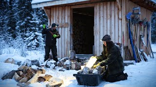 Filling Our Firewood Supply  Staying One Step Ahead in Winter [upl. by Kopaz]