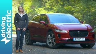 Jaguar IPace electric SUV review  DrivingElectric [upl. by Inatirb841]