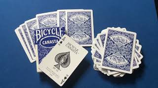 Canasta Fan Back playing cards by Bicycle  52 Card Laboratory bicycleplayingcards [upl. by Erodasi]