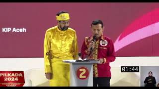 Debat Ketiga Calon Gubernur Dan Calon Wakil Guberun Aceh 2024 [upl. by Tatiania]