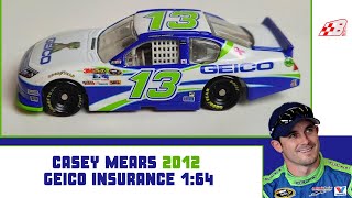 NASCAR DIECAST REVIEW Casey Mears 2012 GEICO Promo 164 [upl. by Curson]