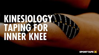 Kinesiology Taping for INNER KNEE PAIN  How to apply Kinesiology Tape to MCL [upl. by Hagai]