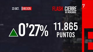 Flash cierre de mercados 23102024 [upl. by Cummings]