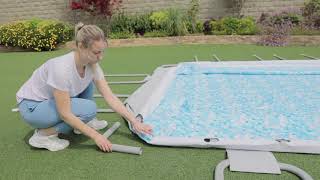 Bestway POWER STEEL RECTANGULAR Pool Installation [upl. by Jonette]