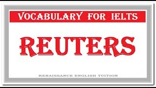 Reuters Meaning and Correct Pronunciation [upl. by Ehsrop]