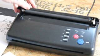 How to use a Thermal Printer for tattoo stencil [upl. by Lunseth]