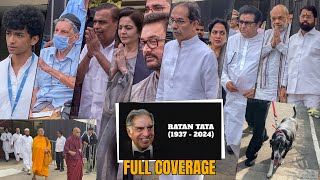 Ratan Tata Family Politicians Businessman But No Bollywood Celeb arrives at Ratan Tata Last Rit [upl. by Blanch]