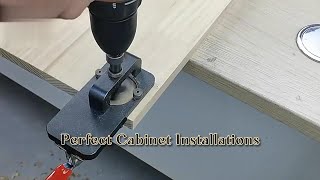 35mm Concealed Hinge Drilling Jig Kit for Perfect Cabinet Installations [upl. by Llyrpa834]